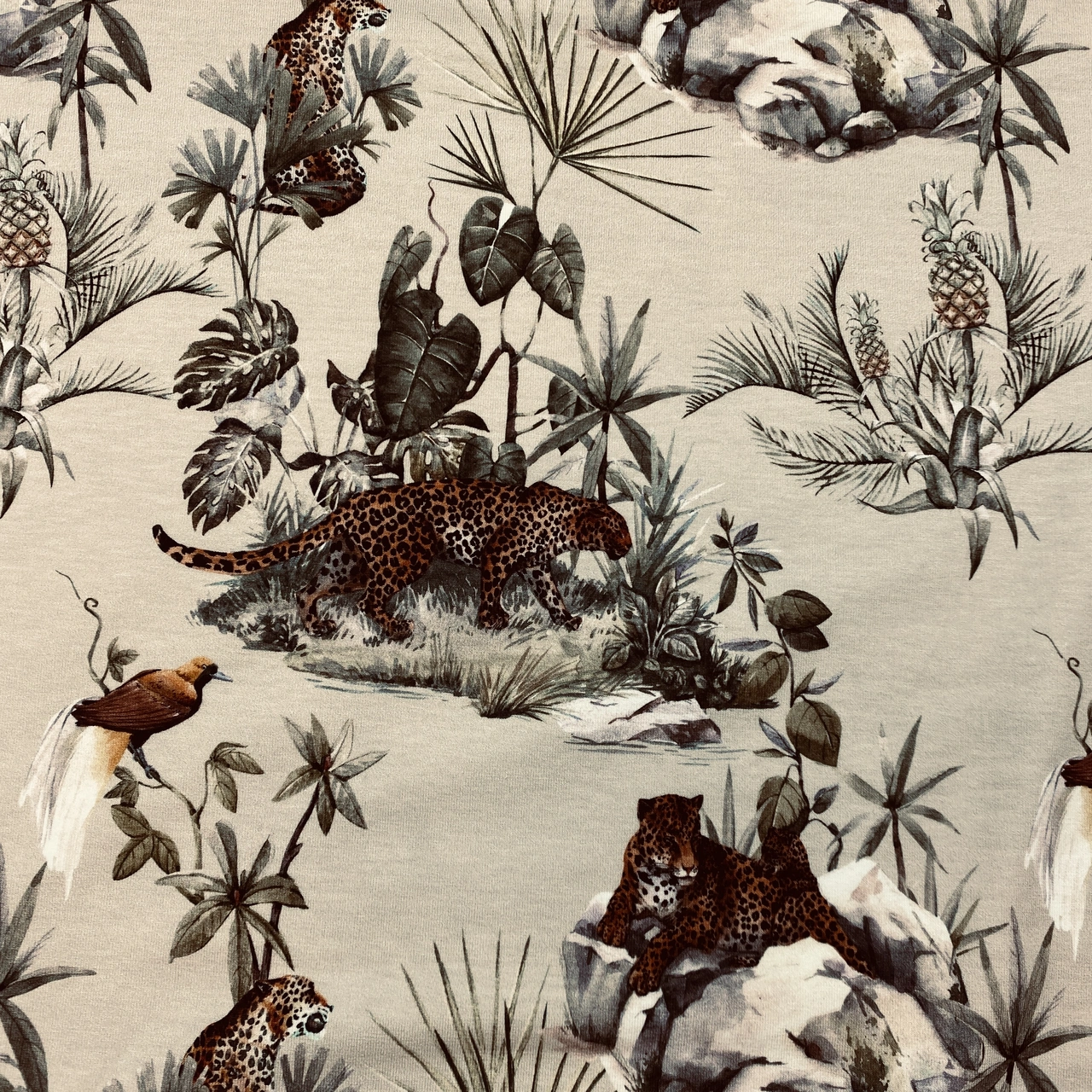 Vintage Leopard - Jersey fabric