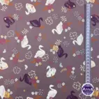 Swan, mauve - Trikåtyg