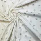 Crown, silverfolie print  - Trikåtyg