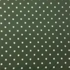 Stjärnor, grön - Trikåtyg