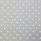 Stjärnor, grå - Trikåtyg