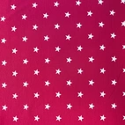 Stjärnor, cerise - Trikåtyg