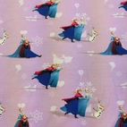 Frozen, rosa - Trikåtyg