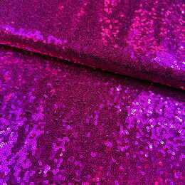 Paljett tyg - Fuchsia