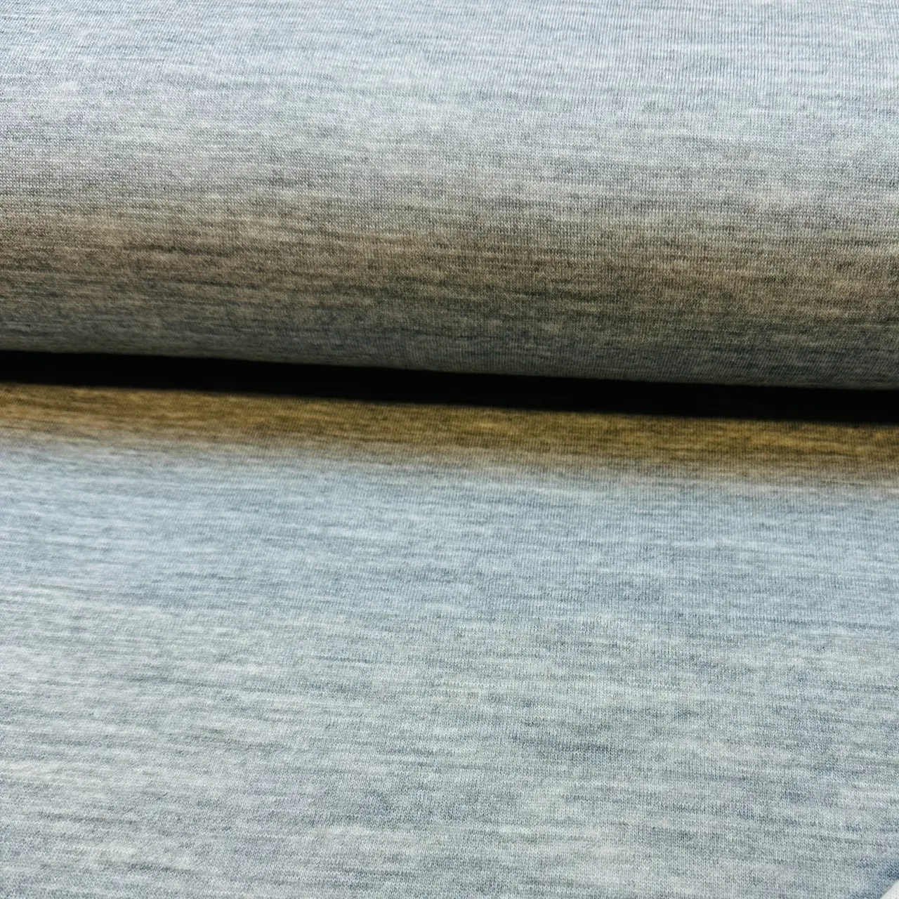 Ull interlock - Grå melange