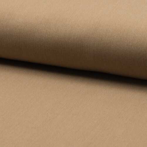 Gabardin med stretch - Camel melange