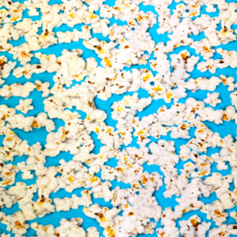 Popcorn, turkos - Created By ZannaZ