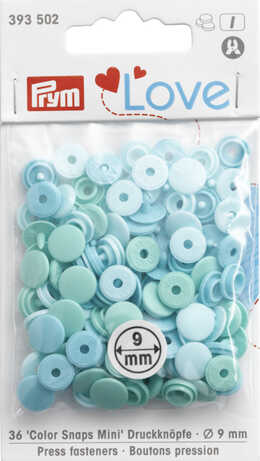 Love Color Snaps turkos, grön mix