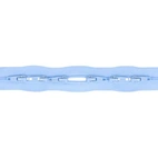 3 meter Dragkedja - Ljusblå