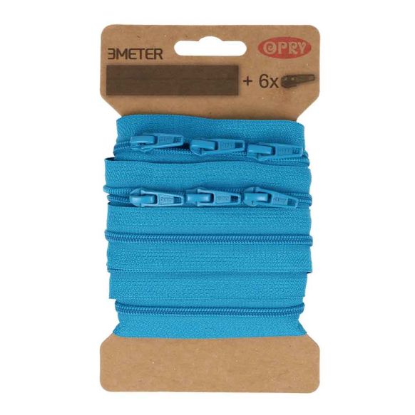 3 meter Dragkedja - Turkos