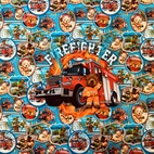 Nalle med brandbil - Panel