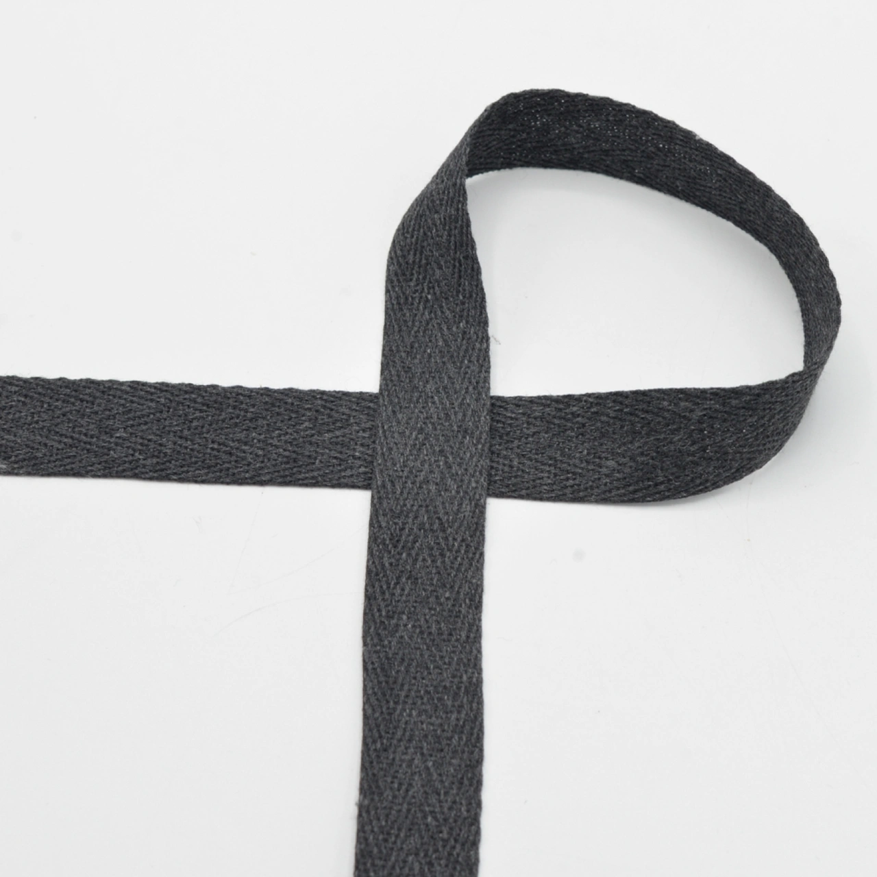 Dark grey, melange - Kypert / Twillband