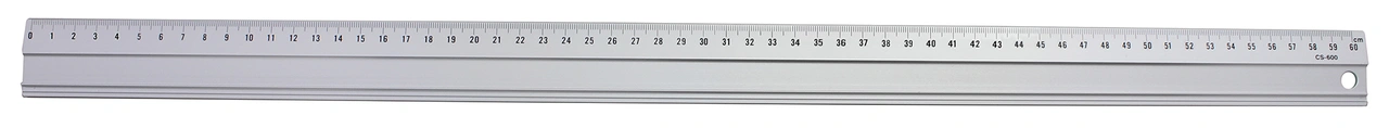 Aluminium linjal 60 cm, bredd 35 mm.