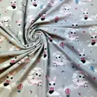 Milina, grå - Trikåtyg