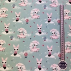 Milina , pale green - Trikåtyg