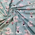 Milina , pale green - Trikåtyg