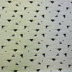 Hiden Cats, green - Jersey fabric