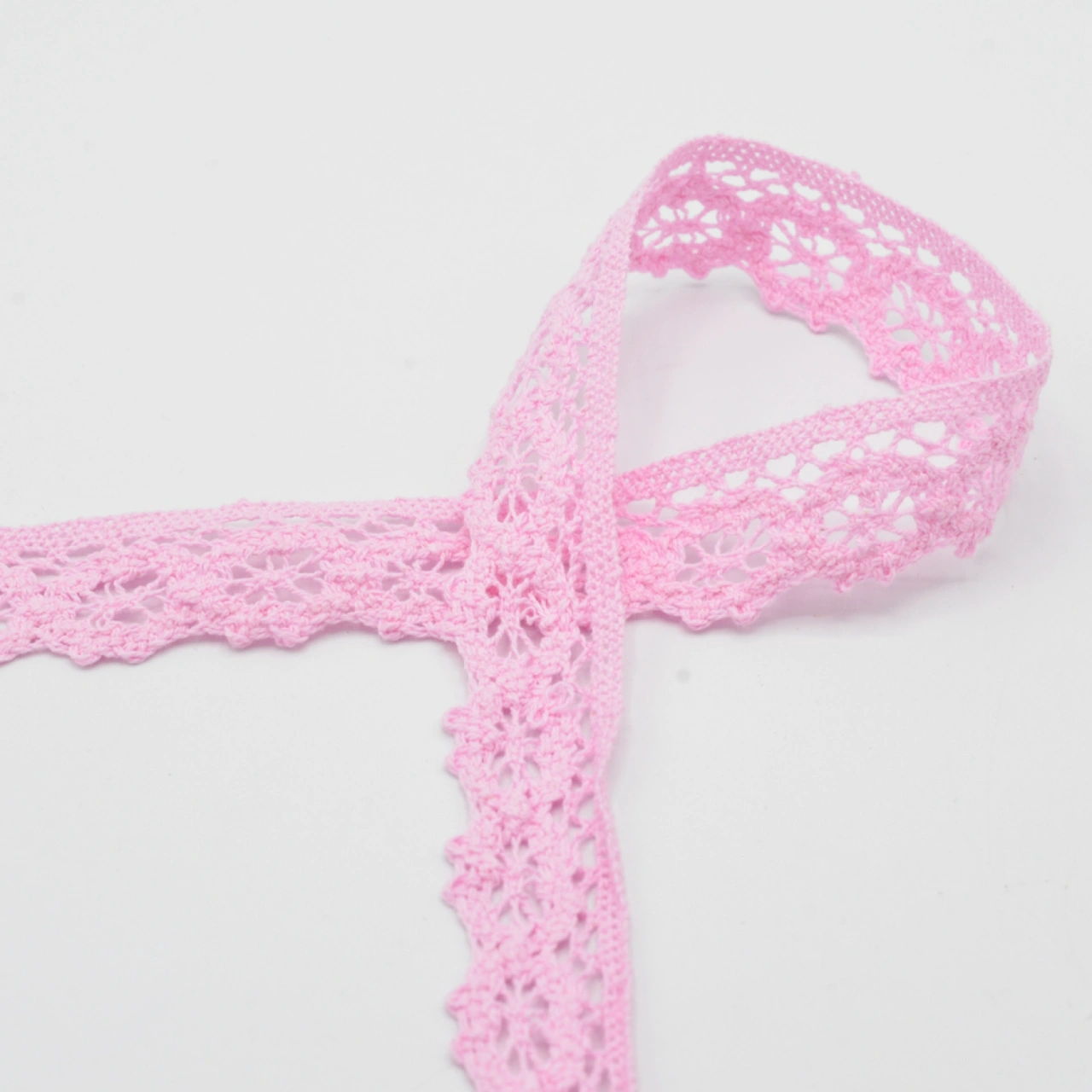 Rosa - Virkad spets, 30mm