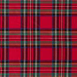 Checks Red - Gabardin med stretch