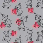 My & my strawberries, Grey - Moomin By ZannaZ