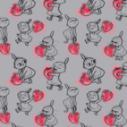 My & my strawberries, Grey - Moomin By ZannaZ