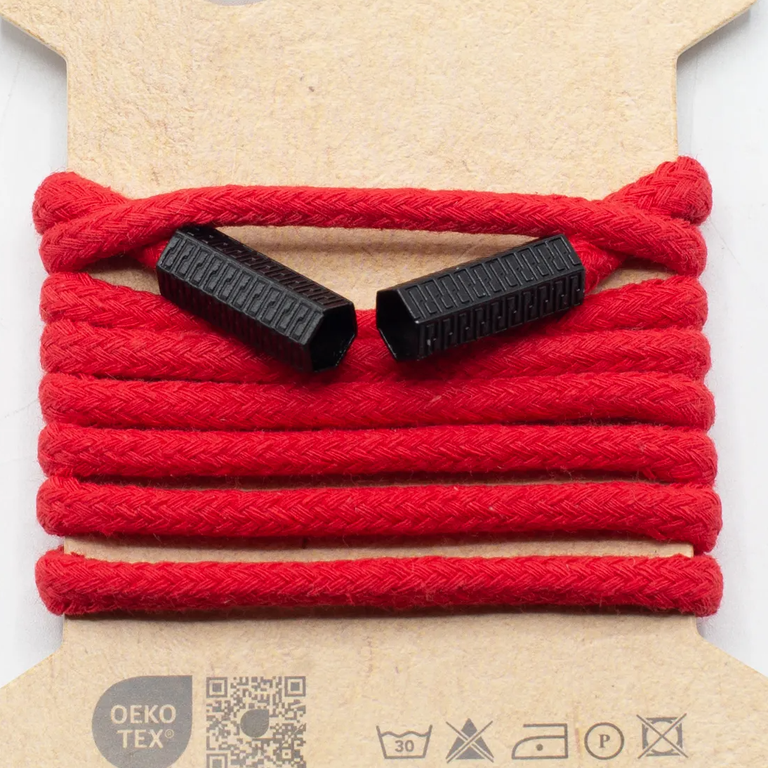 Färdigt Anoraksnöre 5mm - Red