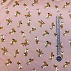 Sweet Fox, pink - Trikåtyg