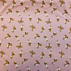 Sweet Fox, pink - Trikåtyg