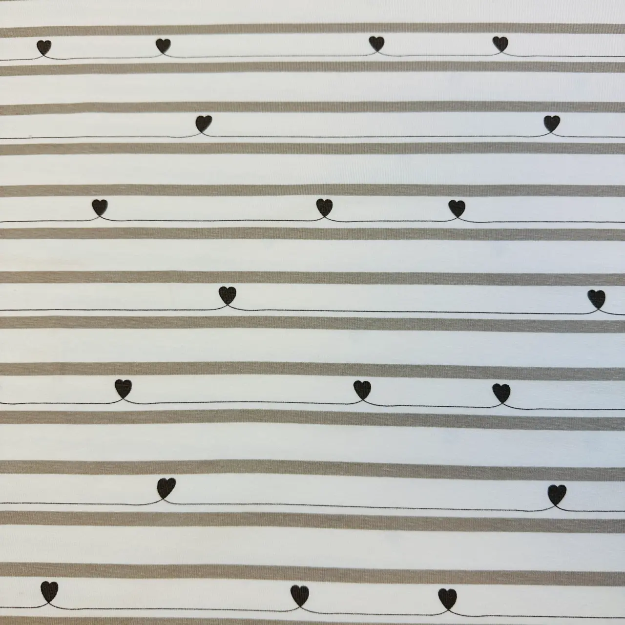 Heart online, Taupe - Trikåtyg