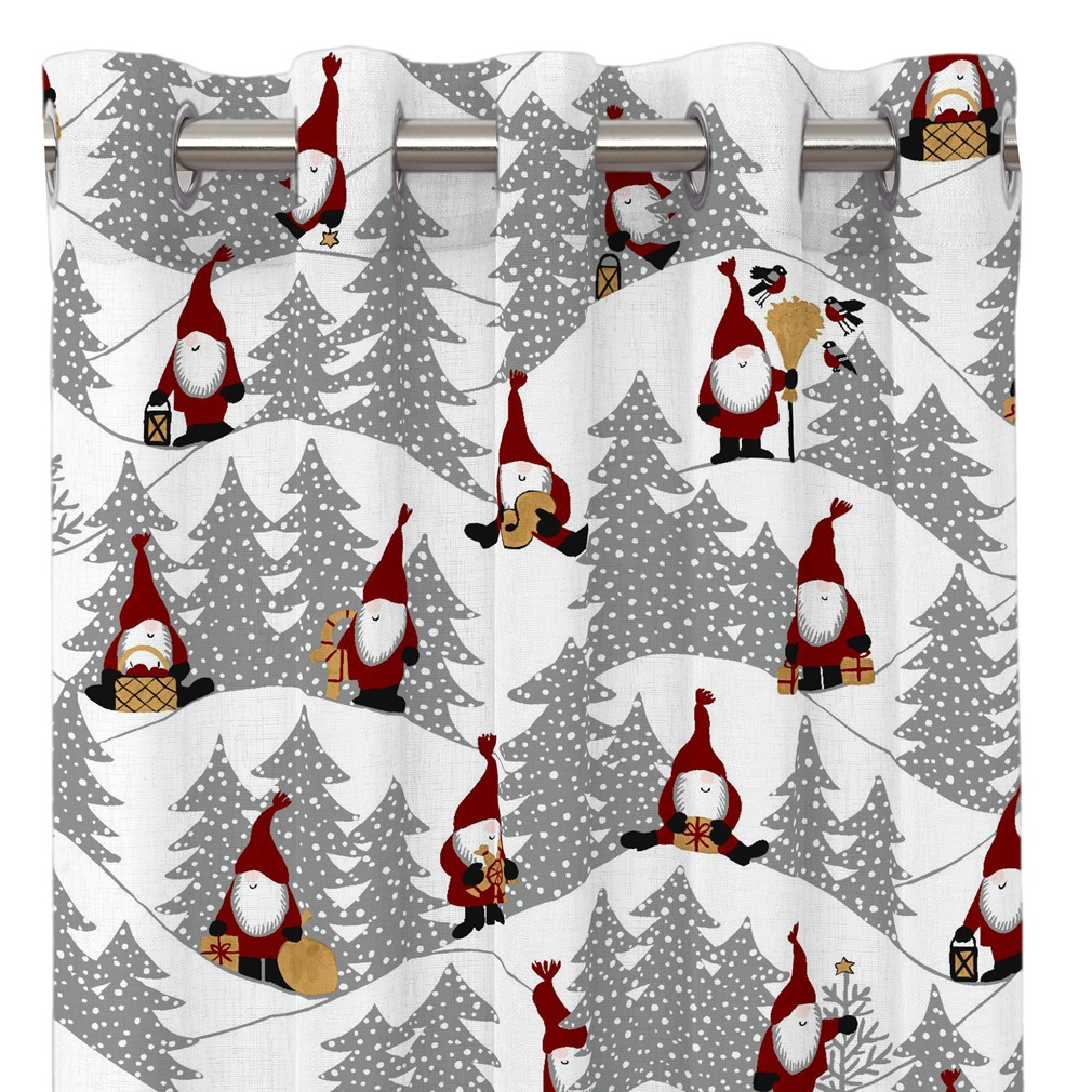 Öljettlängder - Snöfall, Vit/grå