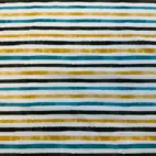 Ränder, petrol - Trikåtyg