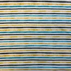 Ränder, petrol - Trikåtyg