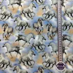 Vita hästar - Trikåtyg
