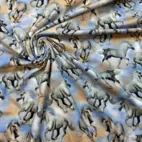 Vita hästar - Trikåtyg