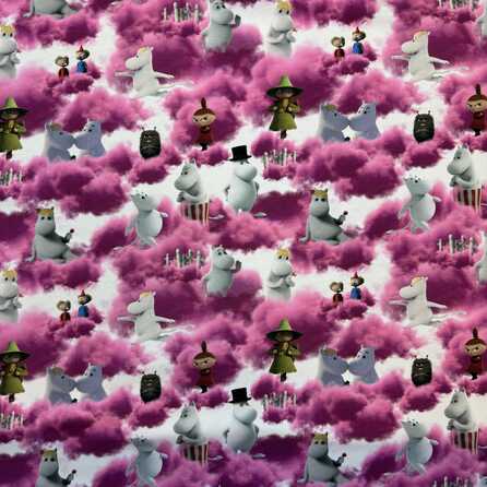 Pink Cloud, white - Moomin By ZannaZ