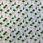 Fox in wood - Trikåtyg