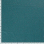 Muslin tyg, Guld dots - Petrol