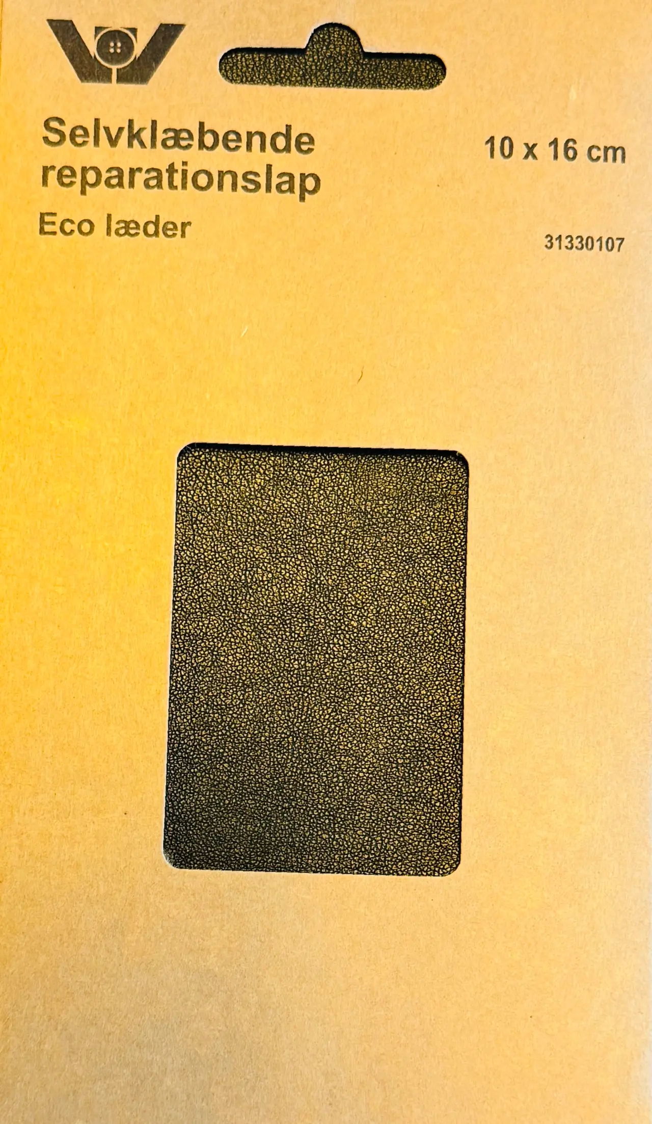 Laglapp, ECO läder - svart