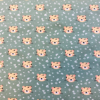 Tiger, pale green - Trikåtyg