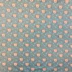 Tiger, pale green - Trikåtyg