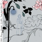 Skymning, pearl grey - Trikåtyg