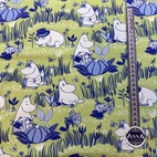 Garden Life in MomminVally, green/lilac - Moomin By ZannaZ