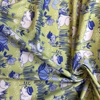 Garden Life in MomminVally, green/lilac - Moomin By ZannaZ