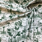 Garden Life in MomminVally, green/white - Moomin By ZannaZ