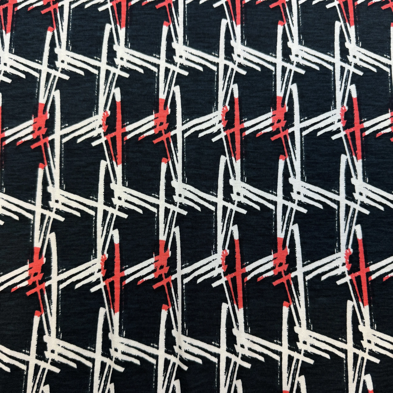 Livia, red - Viscose jersey