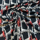 Livia, röd - Viscose jersey