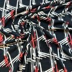 Livia, red - Viscose jersey