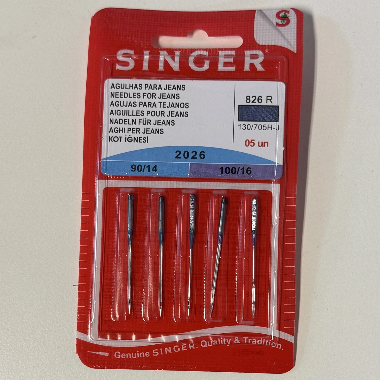 Jeansnål  90-100 - Singer 2026