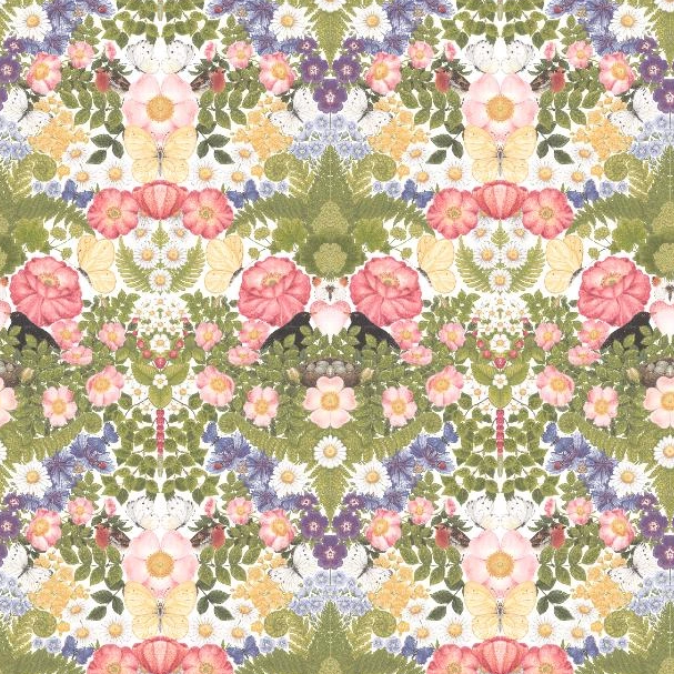 Blomstersurr blå
