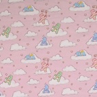 Care Bears, pink - Trikåtyg